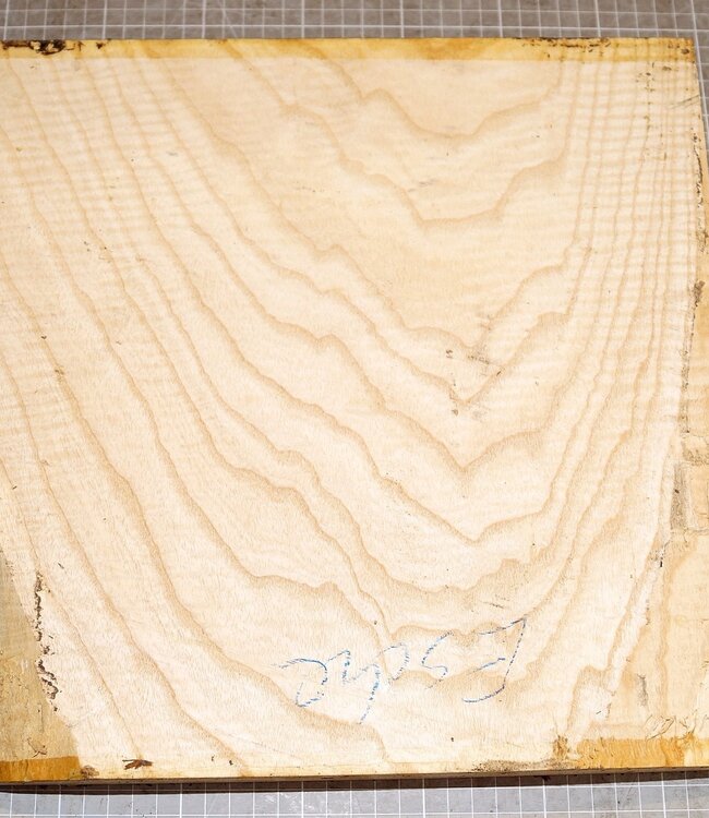 Ash fiddleback, approx. 320 x 320 x 50 mm, 3,5 kg