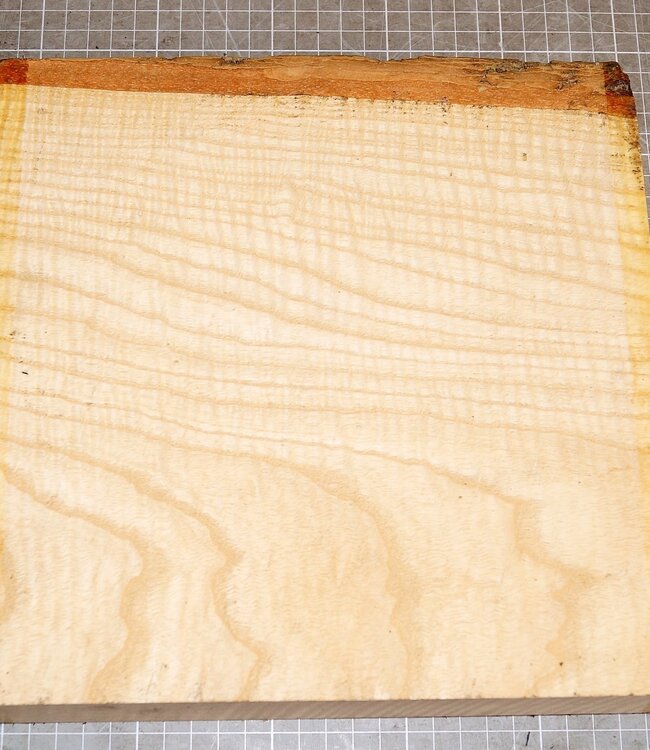 Ash fiddleback, approx. 250 x 250 x 50 mm, 2kg