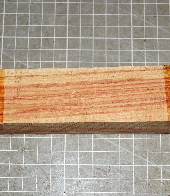 Brazilian Tulipwood, Knife handle, approx. 130 x 39 x 30 mm