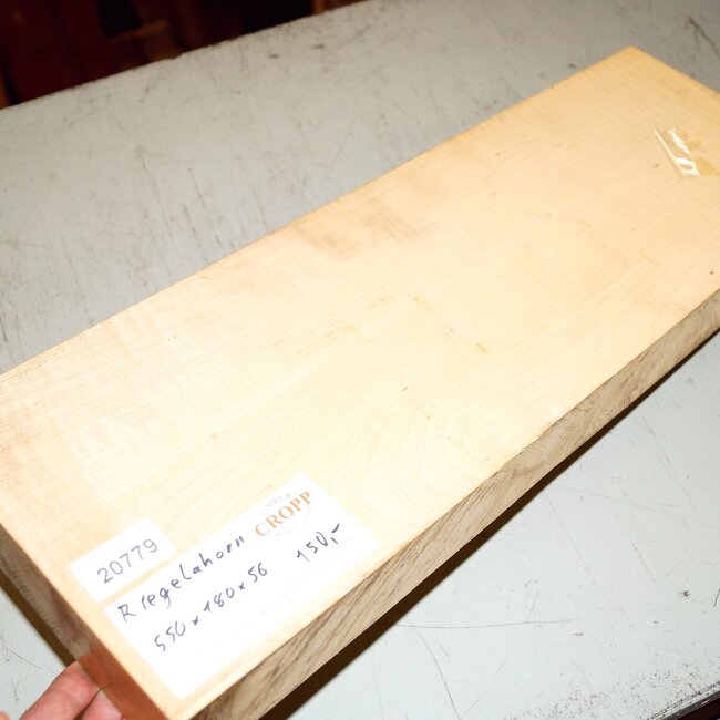 Riegelahorn, ca. 550 x 180 x 56 mm