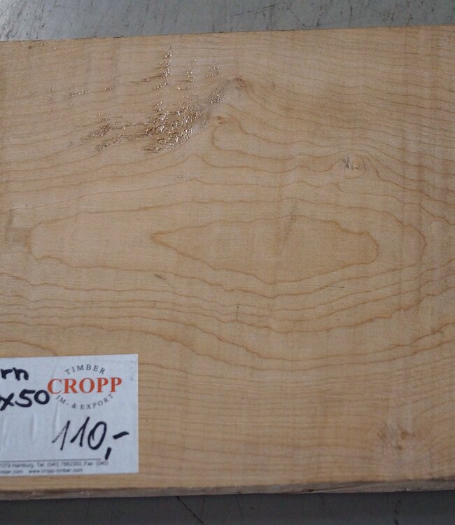 Maple fiddleback, approx. 550 x 200 x 50 mm
