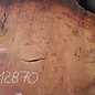 Eucalyptus Burl Table top, approx. 1250 x 1180/720 x 52 mm, 12870