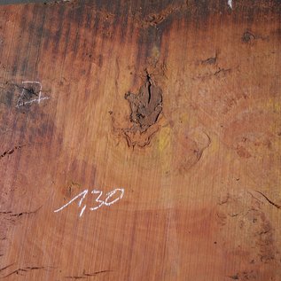 Eucalyptus Burl Table top, approx. 1300 x 1200/700 x 52 mm, 12872