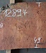 Eucalyptus Burl Table top, approx. 1300 x 490 x 52 mm, 12894