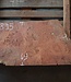Eukalyptus Maser Tischplatte, ca. 1000(1300) x 490 x 52 mm, 12895