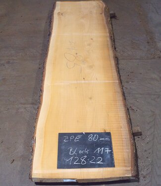 Lebanon Cedar, table top, approx. 3200 x 850(950) x 80 mm, 12822