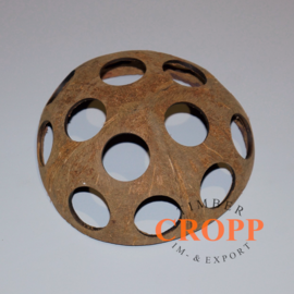 Coconut shell perforated