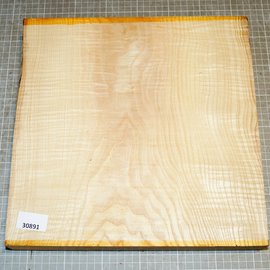 Ash fiddleback, approx. 325 x 325 x 40 - 52 mm, 3,8 kg