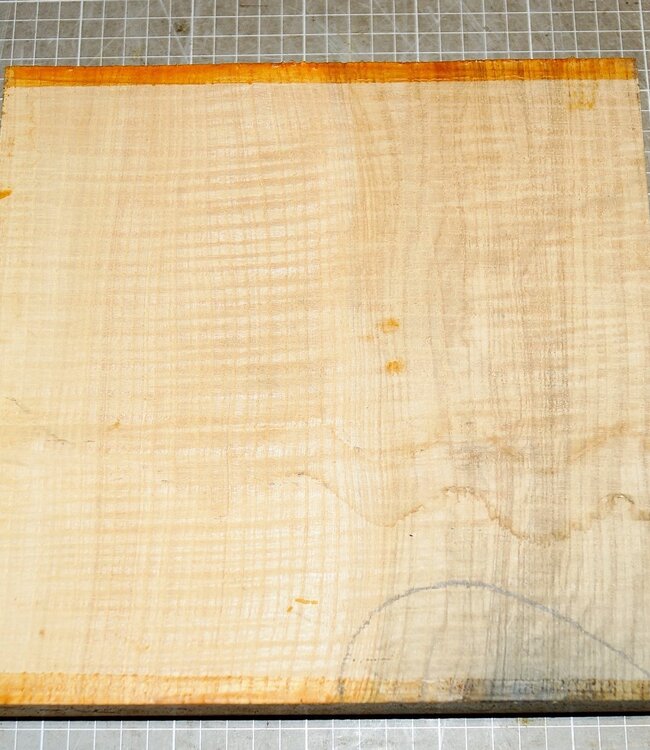 Ash fiddleback, approx. 250 x 250 x 47 mm, 2,5 kg