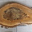 Walnut slab, approx. 780 x 430 x 52 mm, 12939