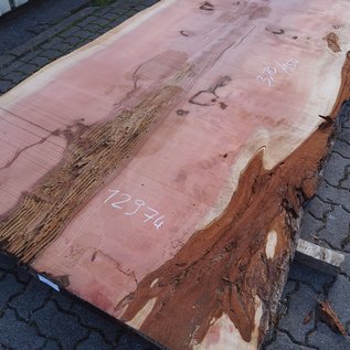 Redwood table top, approx. 3700 x 1500 x 70 mm, 12974