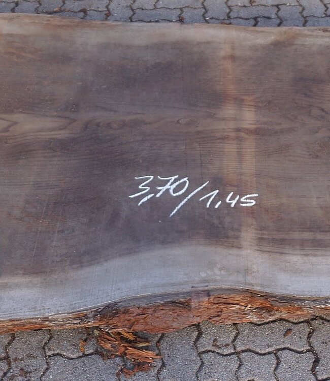 Redwood table top, approx. 3700 x 1450 x 70 mm, 12973