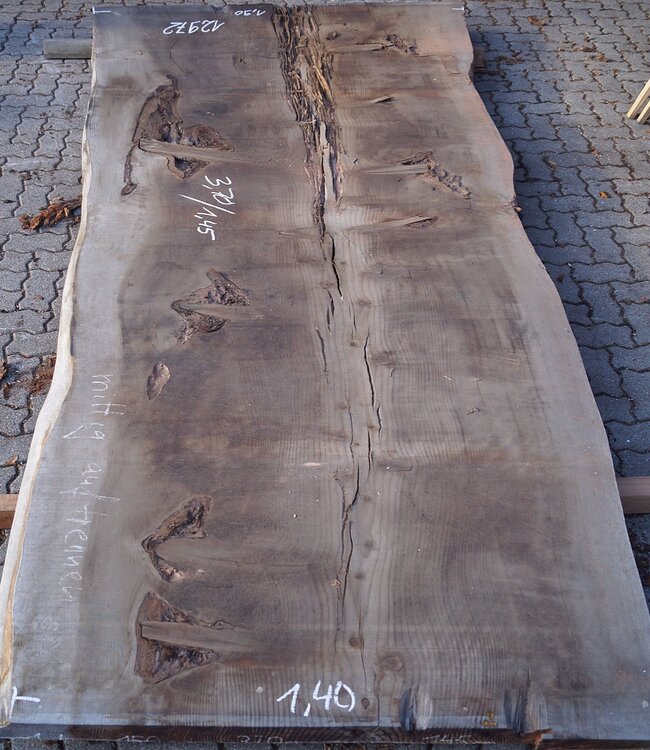 Redwood table top, approx. 3700 x 1450 x 70 mm, 12972