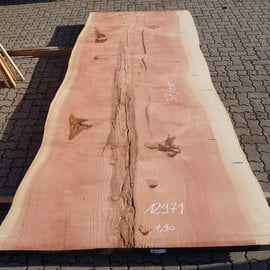 Redwood table top, approx. 3700 x 1550 x 70 mm, 12971