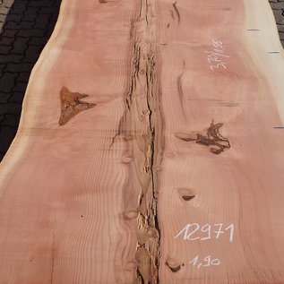 Redwood table top, approx. 3700 x 1550 x 70 mm, 12971