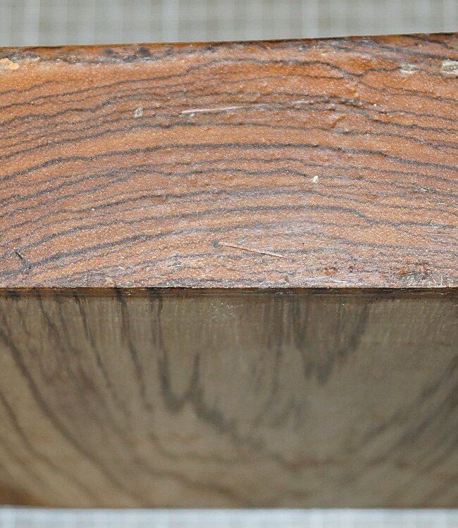 Zebrawood, approx. 230 x 230 x 50 mm, 2,3 kg