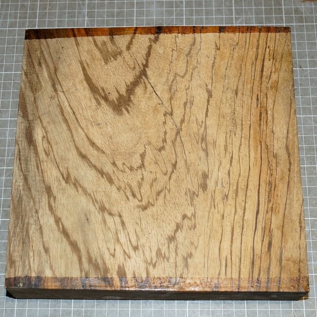 Zebrano, ca. 240 x 240 x 49 mm, 2,3 kg