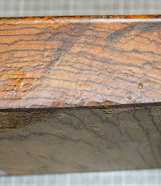 Zebrawood, approx. 240 x 240 x 49 mm, 2,3 kg