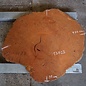 Jarrah burl, slab, approx. 1060 x 910 x 45 mm, 13023
