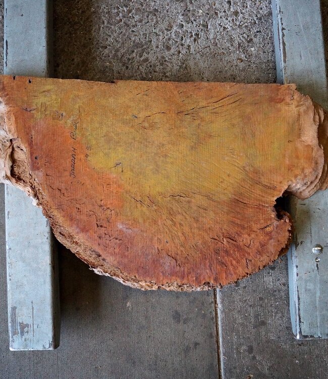 Jarrah burl, slab, approx. 890 x 500 x 57 mm, 13020