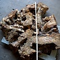 Buckeye Burl table base, approx. 1300 x 1200 x 150 mm, 13061