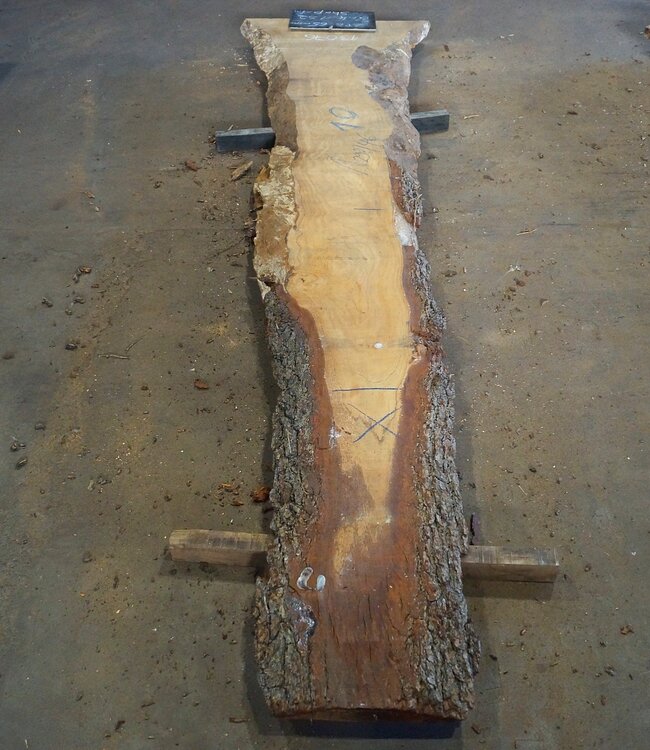 Lebanon Cedar Table top, approx. 2900(3900) x 460 x 65 mm, 13076