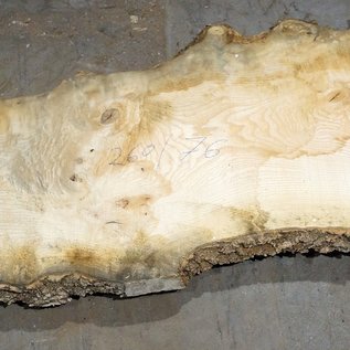 Ash fiddleback, approx. 2600 x 760 (1100/600) x 52mm, 75 kg, 13078
