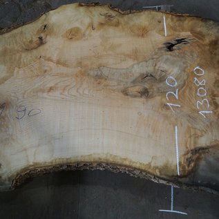 Ash fiddleback, approx. 2600 x 900 (1200/730) x 52mm, 90 kg, 13080