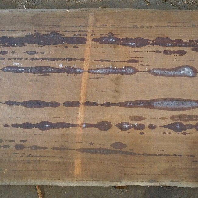 Amouk, Boiré, Tischplatte, ca. 4100 x 850 (1000) x 80mm, 210 kg, 13091