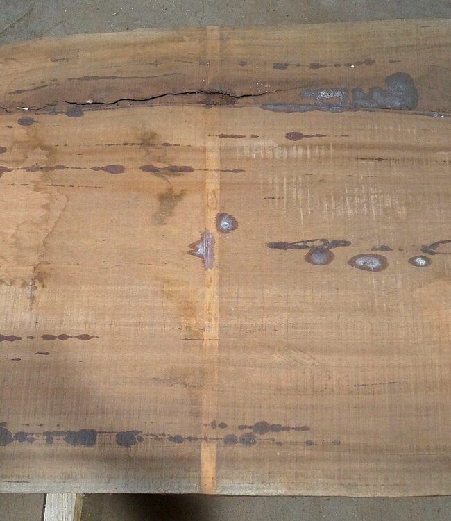 Amouk, Boiré, table top, approx. 4100 x 850 (1000) x 80mm, 210 kg, 13091