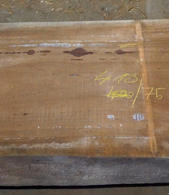 Amouk, Boiré, table top, approx. 4100 x 750 (960) x 80mm, 180 kg, 13094