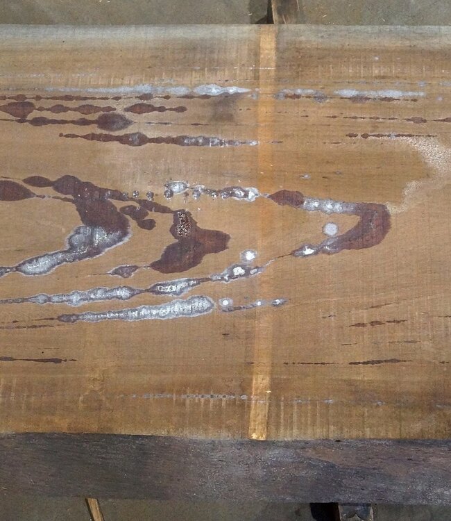 Amouk, Boiré, Tischplatte, ca. 4100 x 750 (960) x 80mm, 180 kg, 13094