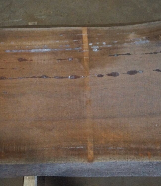 Amouk, Boiré, Tischplatte, ca. 4100 x 750 (960) x 80mm, 180 kg, 13094