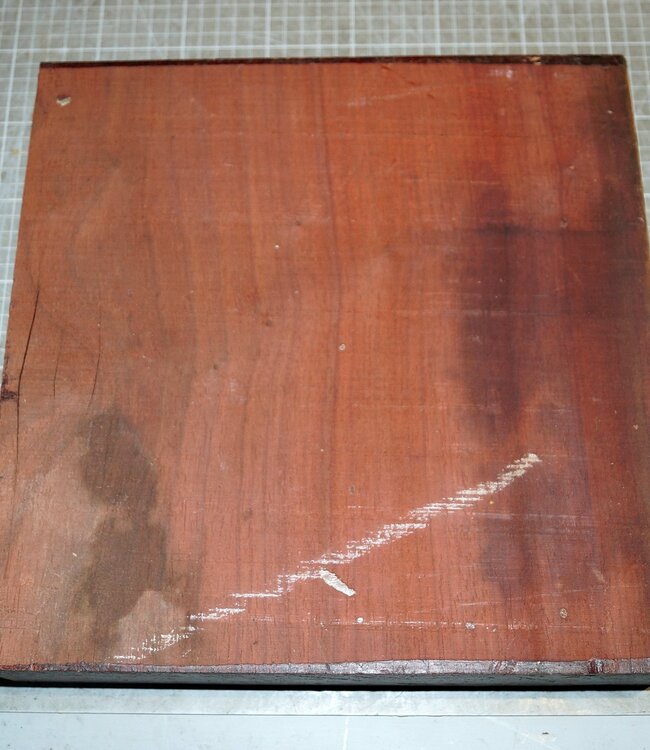 Padouk, ca. 305 x 305 x 66mm, 4,6kg