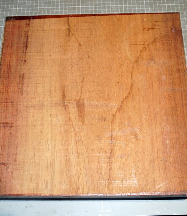 Padouk, ca. 350 x 350 x 66mm, 6,7kg