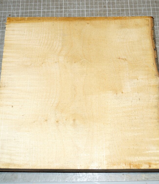 Maple fiddleback, approx. 300 x 300 x 52mm, 2,8kg