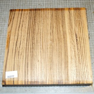 Zebrawood, approx. 285 x 280 x 55 mm, 3,6 kg