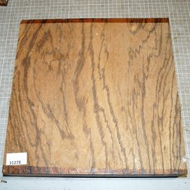 Zebrano, ca. 335 x 330 x 52 mm, 4,1 kg