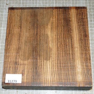 Zebrawood, approx. 210 x 210 x 48 mm, 1,9 kg
