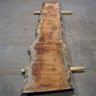 Sapeli Mahogany flamed table top, approx.  3000 x 600 (800) x 40mm, 47 kg