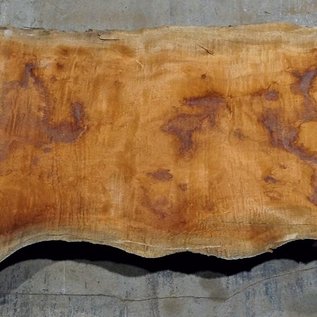 Sapeli Mahogany flamed table top, approx.  3000 x 600 (800) x 40mm, 47 kg