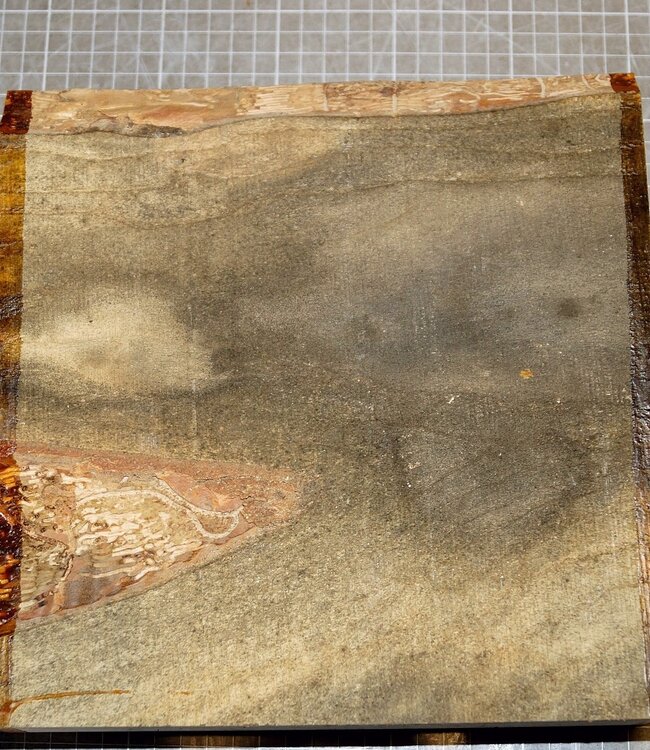 Ash fiddleback, approx. 240 x 240 x 65mm, 2,4kg,