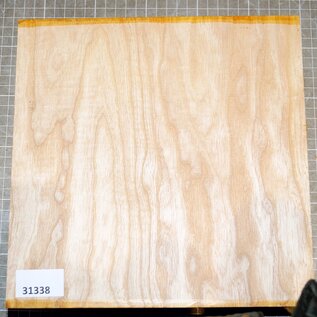 Ash fiddleback, approx. 240 x 240 x 65mm, 2,3kg,