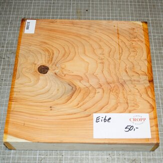 Yew, approx.  280 x 280 x 50mm, 2,94kg