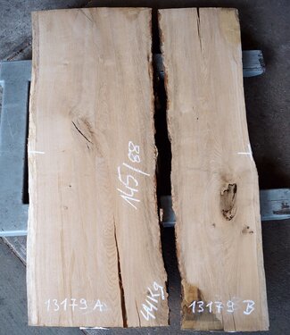 Eiche Tischplatte, ca. 1450 x 880 x 52 mm, 13179