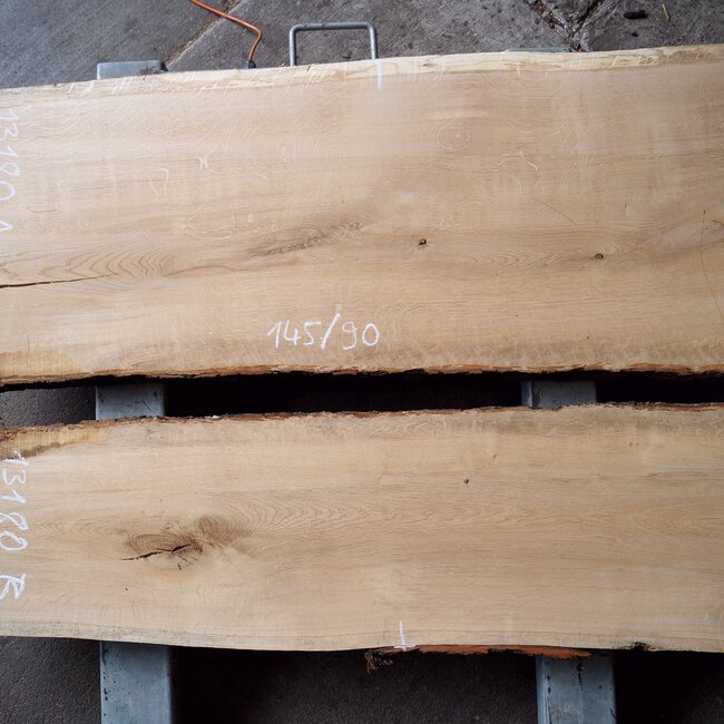 Oak table top, approx. 1450 x 900 (u.a.) x 52mm, 13180