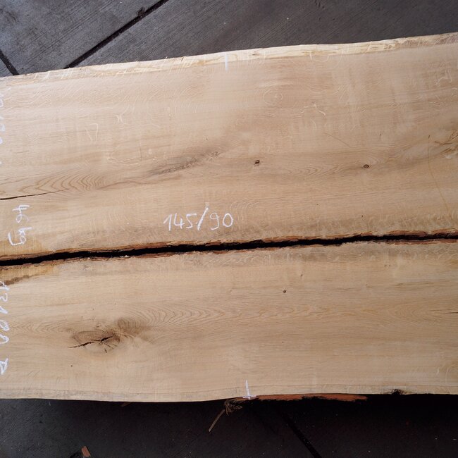 Eiche Tischplatte, ca. 1450 x 900 x 52 mm, 13180