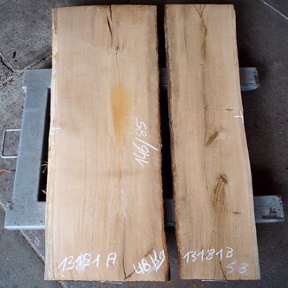 Eiche Tischplatte, ca. 1460 x 850 x 52 mm, 13181