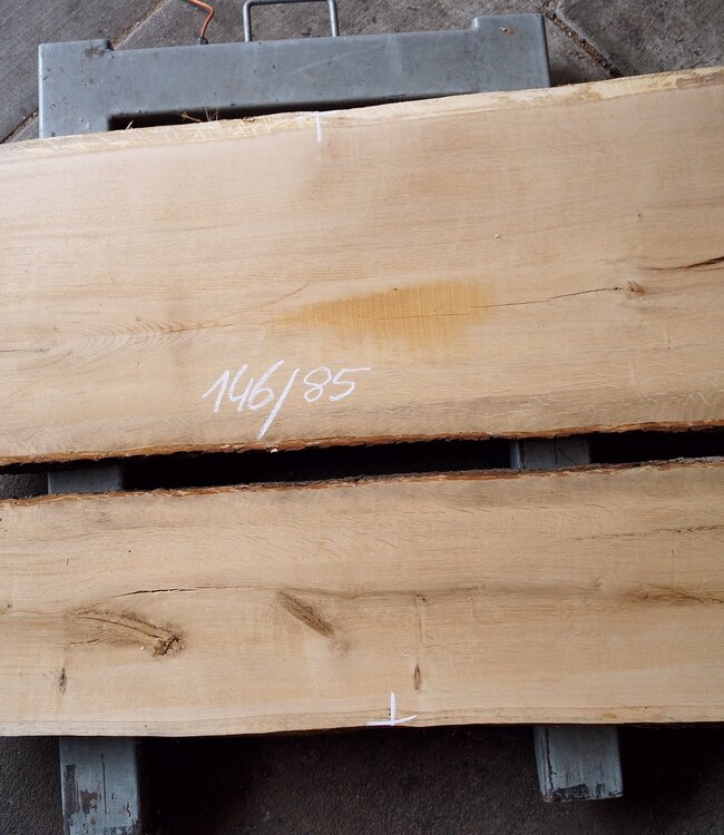 Eiche Tischplatte, ca. 1460 x 850 x 52 mm, 13181