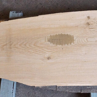 Oak table top, approx. 2600 x 670(800/500) x 65 mm, 12691
